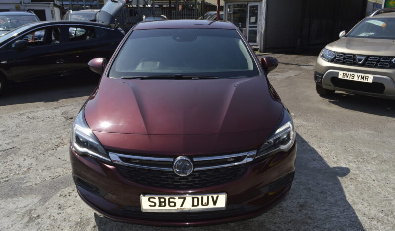 VAUXHALL ASTRA 1.4T 16V 150 SRi 5dr 2017 PETROL AUTOMATIC ONE OWNER ULEZ COMPLIANCE